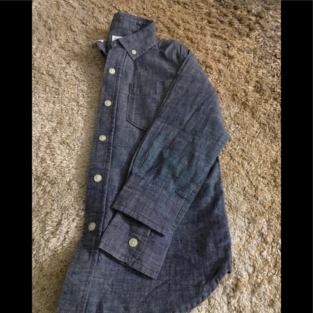 Kids Gap jean button up shirt
